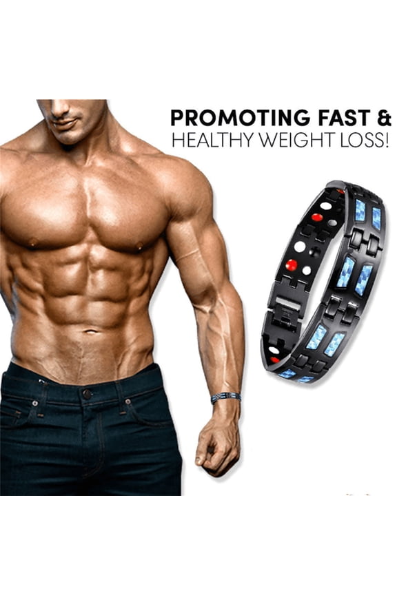 Magnetic Bracelet for Men Titanium Steel Double Row Design Helps Reduce Fatigue and Promote Relaxation Ideal Gift for Husband Son