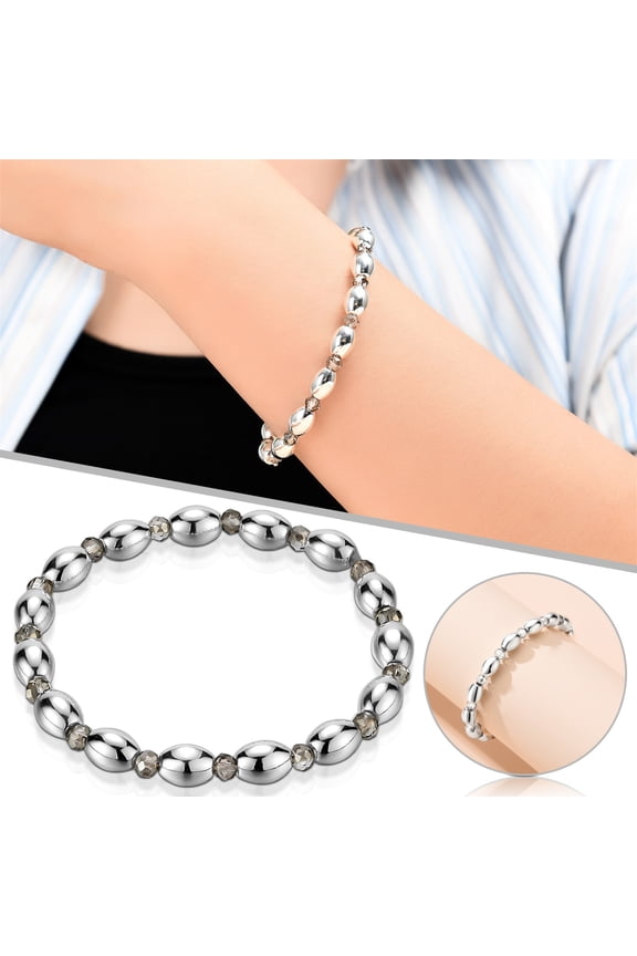 Magnetic Hematite Bracelet for Pain Relief and Stress Reduction - Volcanic Stone Healing Bracelet to Improve Circulation and Sleep - Unisex Gift