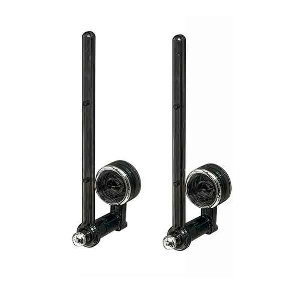 Fzsteel Multifunctional Suction Cup Towel Hanging Rod with 180-Degree Adjustable Hook, No Drill Installation, Sturdy Bathroom Organizer for Kitchen Shower (2-Pack)