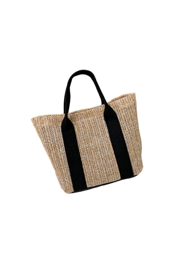 Natural Breathable Cotton Linen Beach Tote Bag – for Women Summer Vacation, Large Spacious Capacity, Multi-Function Shoulder Strap Design
