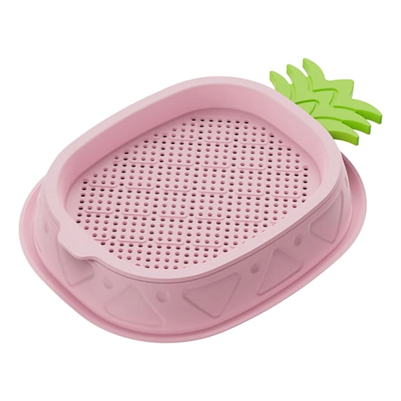 Fzsteel Pineapple-Shaped Soil-Free Hydroponic Seed Starter Tray for Easy Sprouting and Kitchen Decor with Removable Insert and Stable Base
