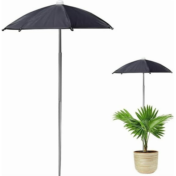 Fzsteel Plant Umbrella Adjustable Height Stainless Steel Frame with High-Temperature Resistant Coated Fabric for Garden Sun Protection 27cm Diameter Reusable Outdoor Indoor Use