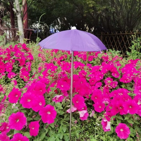 Fzsteel Plant Umbrella Adjustable Height Stainless Steel Frame with High-Temperature Resistant Coated Fabric for Garden Sun Protection 27cm Diameter Reusable Outdoor Indoor Use