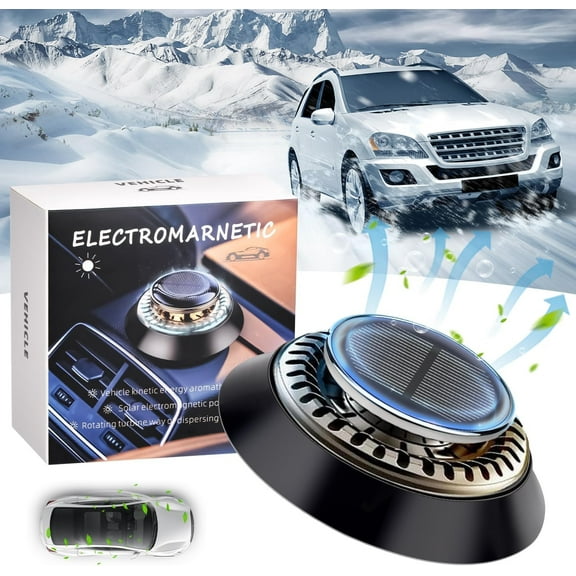 Fzsteel Portable Car Windshield Snow Remover and Air Freshener with Electromagnetic Technology for Automatic Ice and Snow Removal and Fresh Interior Air