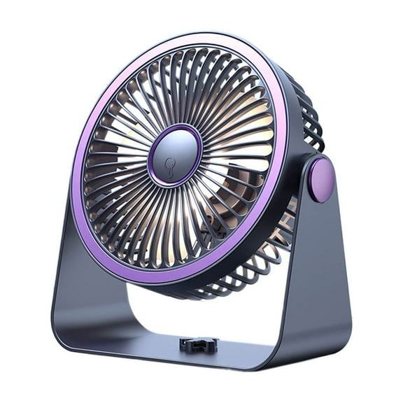 Fzsteel Rechargeable Night Light Air Circulation Fan for Desks and Dorm Rooms, with 5-Speed Settings and Aromatherapy Function, Portable and Wall Mountable
