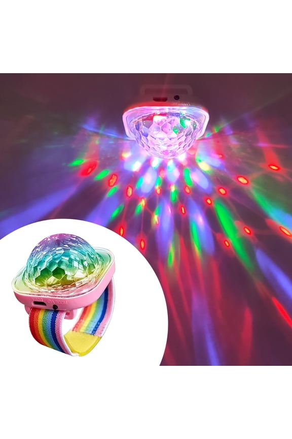 Rechargeable Waterproof LED Bracelet Lights for Parties and Festivals – Long-Lasting Battery, Wireless Design, Adjustable Fit, with Multiple Light Modes