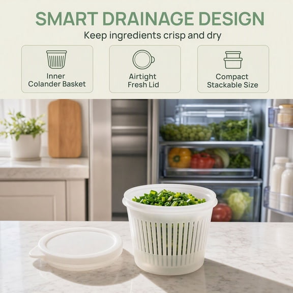 Fzsteel Sealed Draining Storage Box, 4.06x3.15 Inch Kitchen Drain Container for Sponge Utensils, for Closet Wardrobe Bedroom Home Organization