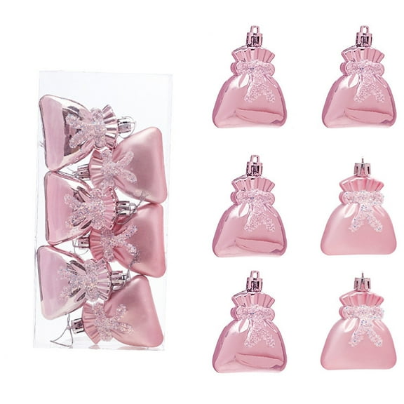 Fzsteel Shiny Shatterproof Christmas Ornament Set Of 6 For Tree, Wreath, Window And Festive Home Decor