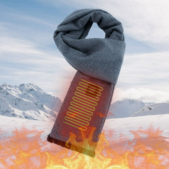 Fzsteel Smart Heating Scarf with 3-Speed Temperature Control - Relief Cervical Discomfort, Ideal for Outdoor Sports & Holiday Gifts