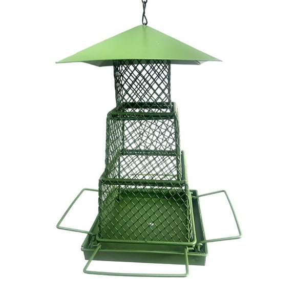 Fzsteel Squirrel-Proof Extendable Metal Bird Feeder - Durable Iron Hardware for Outdoor Garden Use, Rust-Resistant & Easy-Clean Design