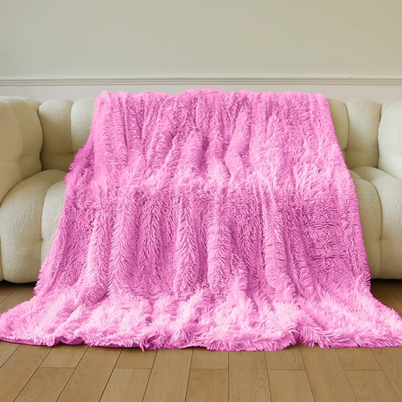 Fzsteel Super Soft Velvet Flannel Throw Blanket Warm Cozy All-Season Lightweight Comfy For Sofa Bed 130X160cm (51X63in)