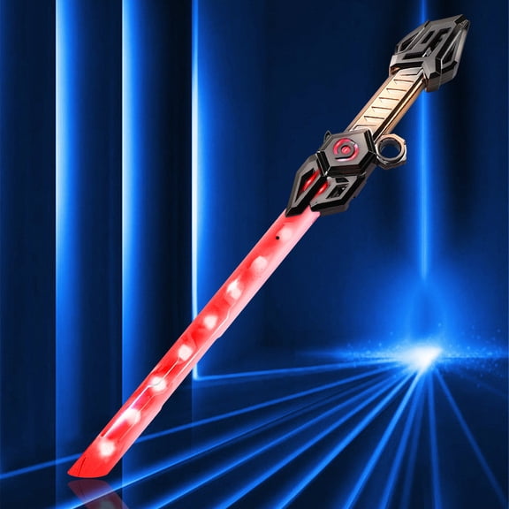 Fzsteel Telescopic and Luminous Sword with Realistic Sound Effects – Ideal for Role-Play and Cosplay, Features Bright LED Lights and Durable Construction for Thrilling Action Play