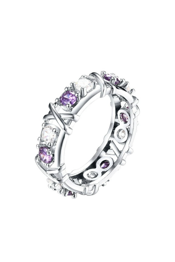 Titanium Ion-Infused Zircon Ring for Women – Helps Relieve Pain, Improve Circulation, and Reduce Anxiety | Fashion Jewelry Gift