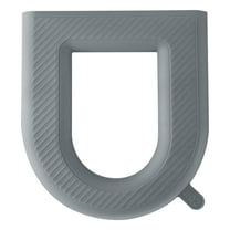 Fzsteel U-Shaped Waterproof Toilet Seat Cushion With Non-Slip Base, Soft Silicone Pad For Cold Toilet Seats 43x39cm, Winter Comfort For Elderly & Kids