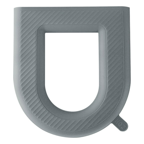 Fzsteel U-Shaped Waterproof Toilet Seat Cushion With Non-Slip Base, Soft Silicone Pad For Cold Toilet Seats 43x39cm, Winter Comfort For Elderly & Kids