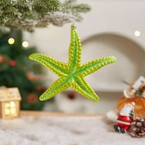 Fzsteel Unique Starfish Christmas Ornaments With Sparkling Finish for Festive Tree Decorations and Holiday Party Accents