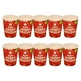 thumbnail image 1 of G 10-Pack Disposable Christmas Paper Cups, Holiday Themed Design For Parties, Hot And Cold Beverages, Convenient For Large Gatherings And Events, 1 of 8