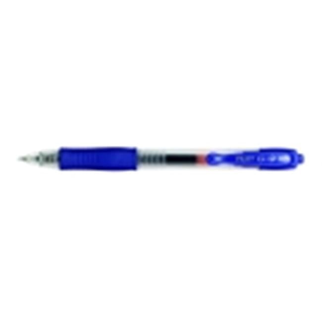 G-2 Retractable Gel Ink Rollerball Pen, .5 mm. Extra-Fine Tip, Blue, Pack Of 12
