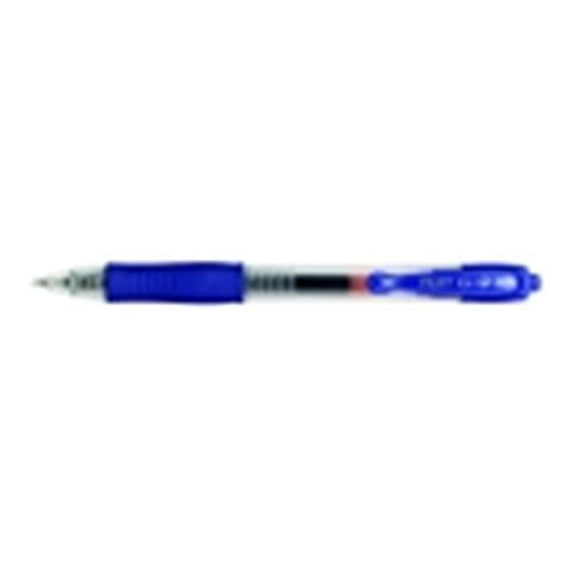 G-2 Retractable Gel Ink Rollerball Pen, .5 mm. Extra-Fine Tip, Blue, Pack Of 12