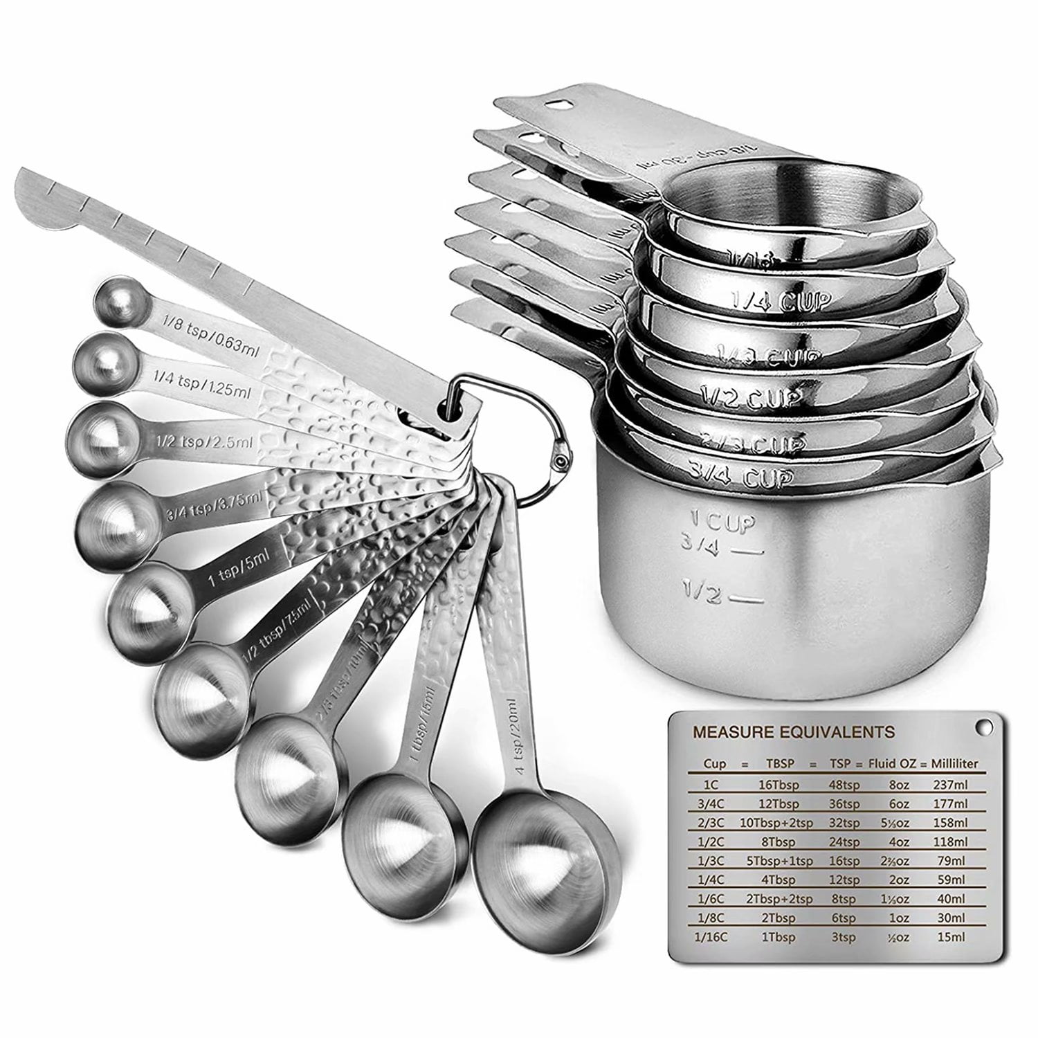5 Gram Scoop Creatine Gram Measuring Spoons Teaspoon Scoop for Powder Teaspoon Measure Spoon Measuring Spoon& Cups Set for Dry or Liquid