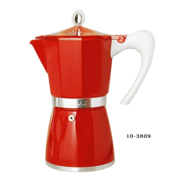 G.A.T. 9-Cup Aluminum Stove-top, Red