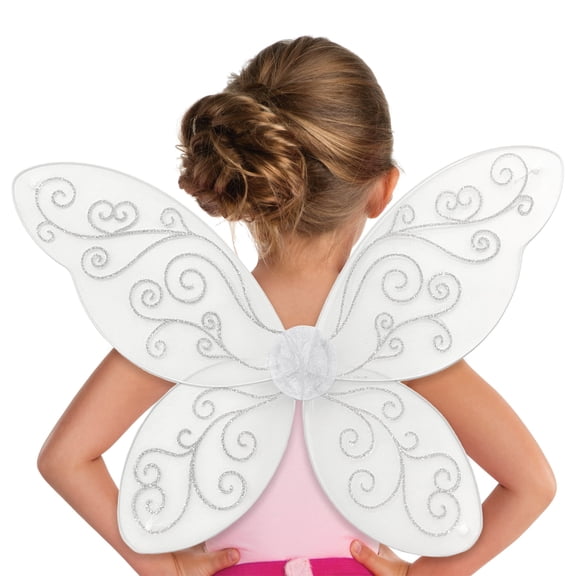 Angel Wings Costume Accessory for Children, White, One Size, Halloween by Way To Celebrate