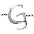 thumbnail image 1 of G - Adjustable Rhodium Plated Monogram Ring, 1 of 6