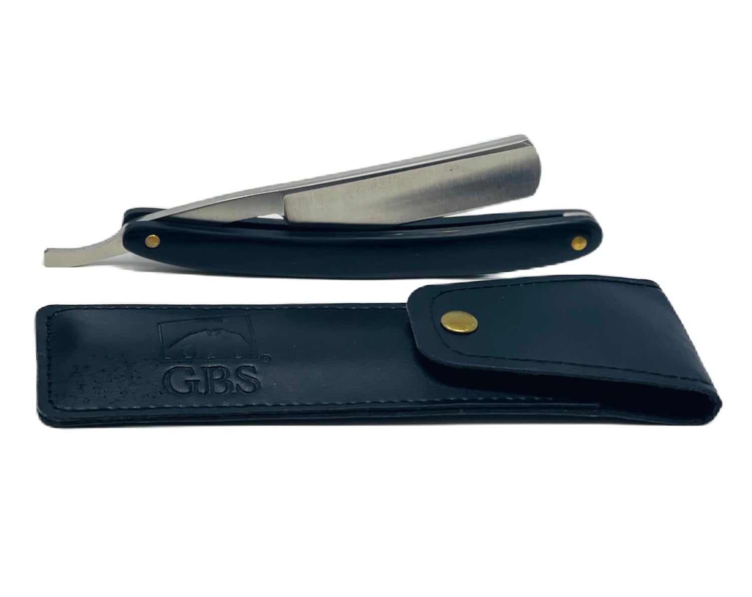 G.B.S Black Wood Shave Ready - Carbon Steel Straight Razor, Cut Throat, Professional - Half Hollow, Manual, Well Balanced Effortless Glide: Durable, Friendly, Wet Shaving