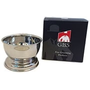 G.B.S Chrome Shaving Bowl- Stainless steel Unbreakable, Fits Up to 3 oz, Durable for Home, Compliments Any Shaving Razor & Shave Brush Travel Shinning Finish Daily Base Grooming