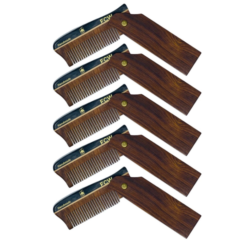 G.B.S Men's Wooden Pocket Comb, For Easy Detangling For all Hair Types ...
