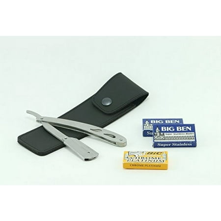 G.B.S Shavette Stainless Straight Razor, Male, Pack