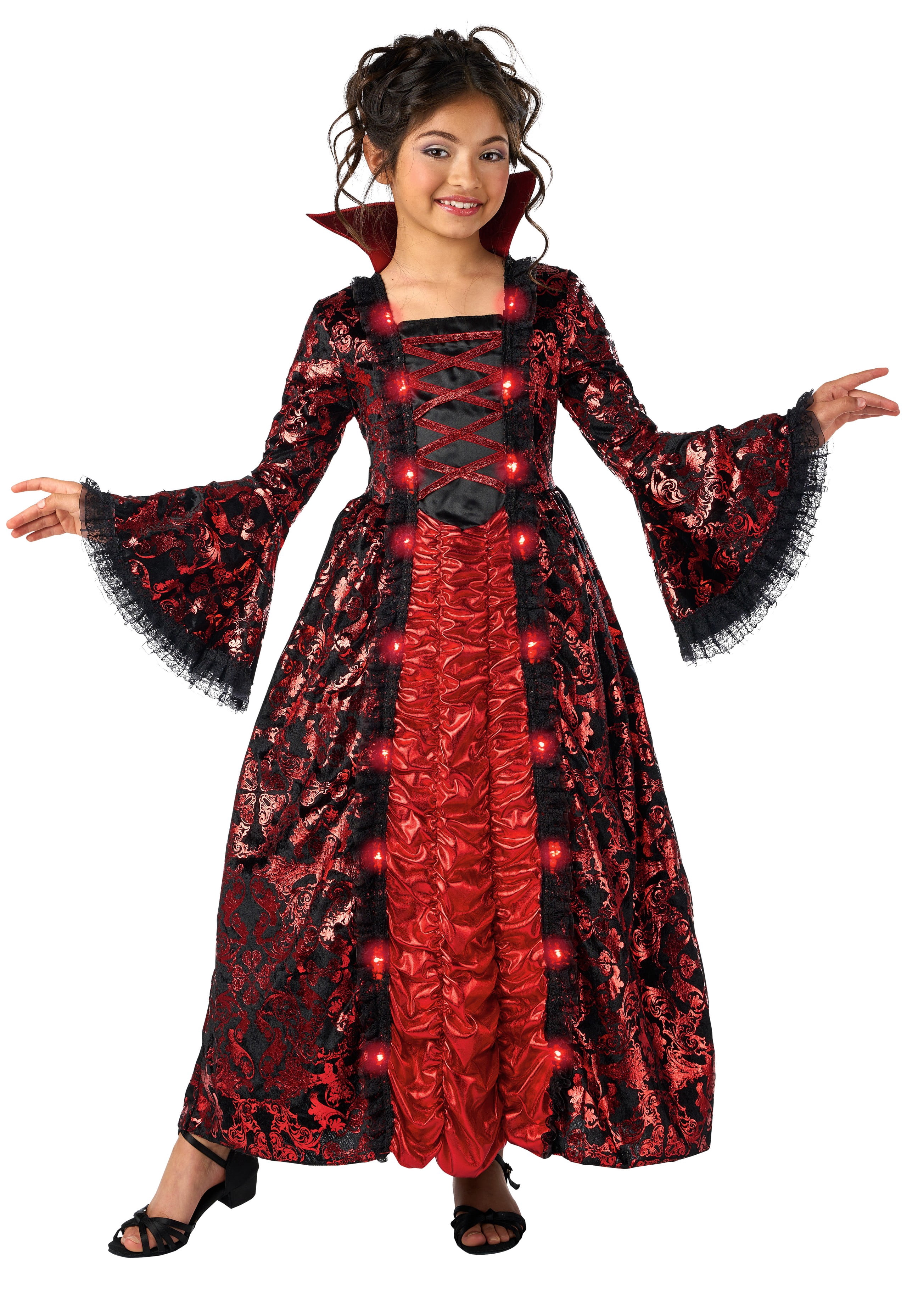Ballroom Vampria Halloween Costume for Children, Girl's Size M (7/8), by Way to Celebrate