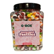 G-BOX 22 OZ Freeze Dried Skittles, Delightful Crunchy Fruity Flavorful Burst, Air-tight Sealed in a Deli Container