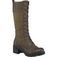 thumbnail image 1 of GC Shoes Womens Rook Faux Leather Tall Combat & Lace-up Boots, 1 of 5