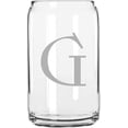 thumbnail image 1 of G Celtic Monogrammed Etched 16oz Libbey Can Glass, 1 of 1