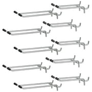 G.Core 10-Pack Pegboard Hooks for Garage Retail Display Craft Room Organization, Painted