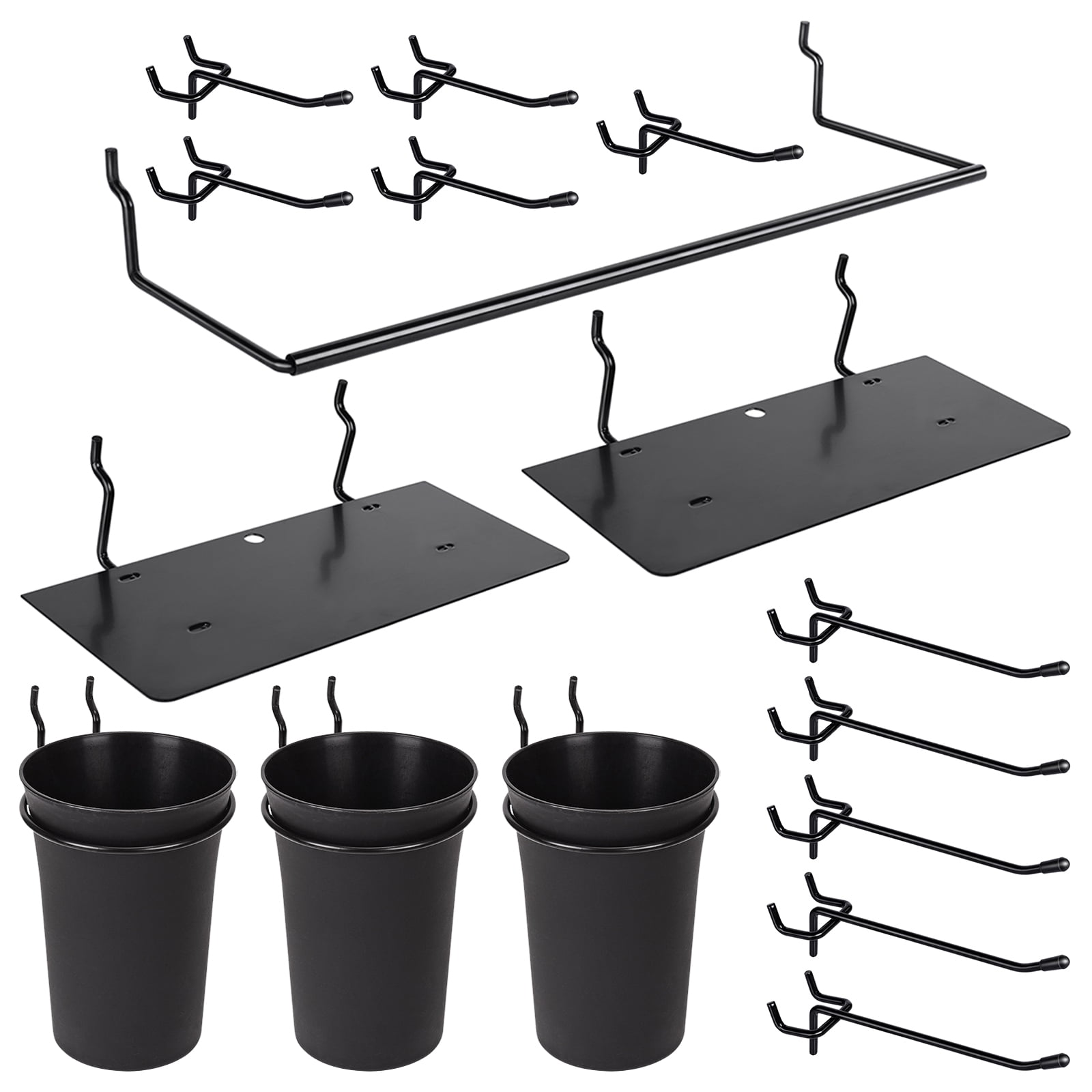 G.Core 16 Pack Peg Board Organizer Accessories, Pegboard Cups Hooks