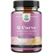 G-Curve Breast and Butt Enhancer Pills May Support Voluptuous Curves - Herbal Enhancement Pills with Horny Goat Weed for Women Saw Palmetto Extract and L-Arginine *Results May Vary