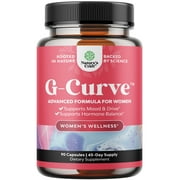 G Curve Horny Goat Weed for Women - Invigorating Feminine Enhancing Blend with Maca Root for Women - Female Horny Goat Weed with Maca and Tribulus Terrestris for Women for Energy Mood and Performance