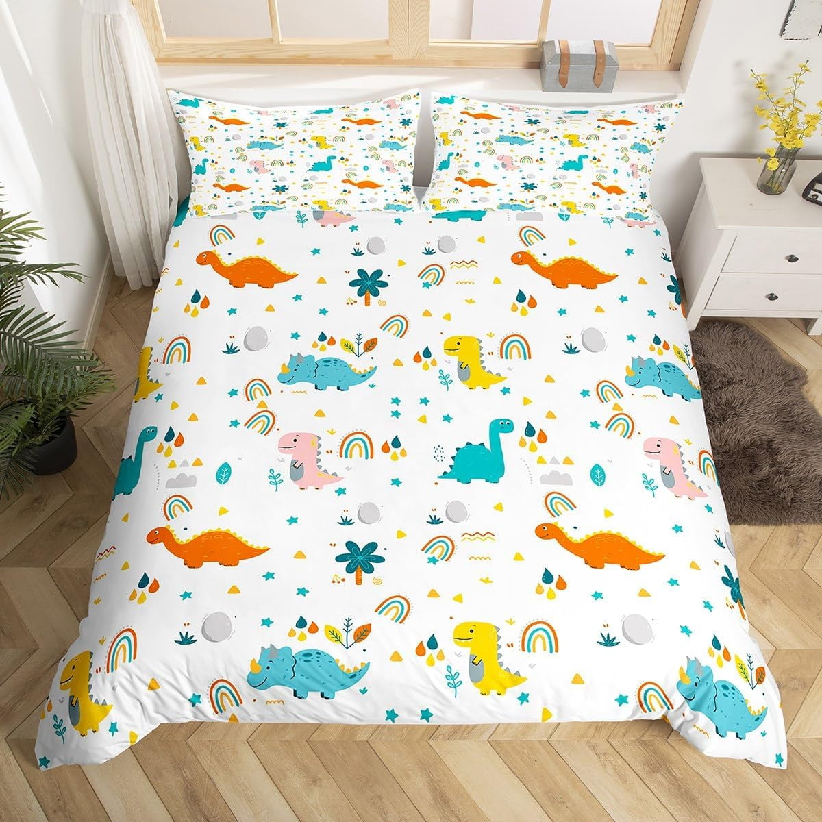 GDAKE Animal Duvet Cover Queen Size Kids Cute Koala Panda Bedding Set
