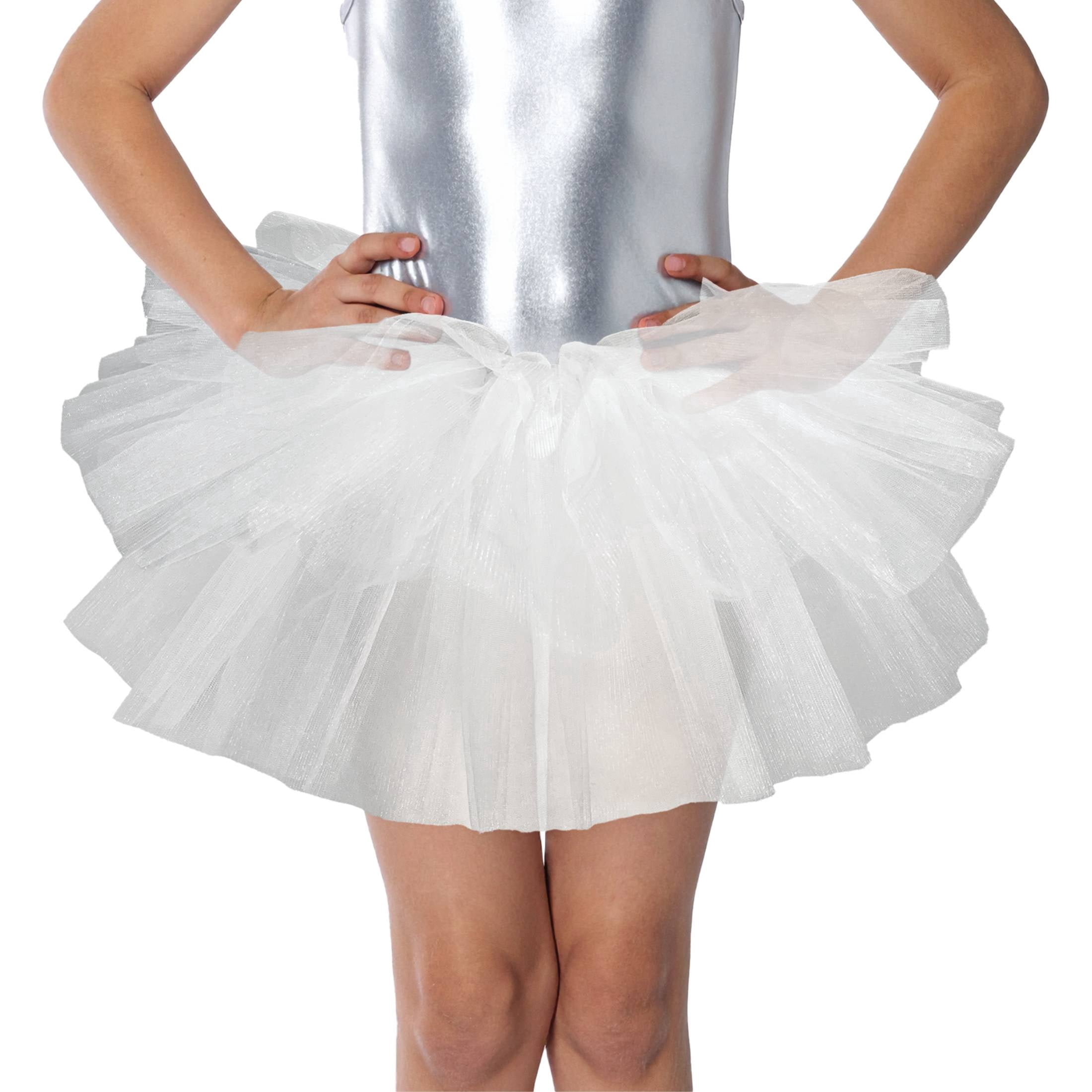 Tutu Costume Accessory for Children, White, S/M, Halloween by Way To Celebrate