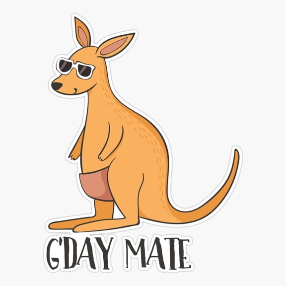 G Day Mate Australia Kangaroo Sticker