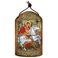 thumbnail image 1 of GDeBrekht 87013 Inspirational Icon Saint George Wooden Ornament, 1 of 3