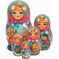 thumbnail image 1 of G.Debrekht 1300951 Russia Nested Dolls Morozko 5 Nest Doll 6.5 in., 1 of 2