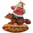 thumbnail image 1 of G.Debrekht 63132 General Holiday Santa On Raccoon Ornament 4 in., 1 of 2