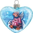 thumbnail image 1 of G.Debrekht 744-022 Holiday Splendor Glass Guardian Angel Heart 5.5 in. -Glass Ornament, 1 of 7