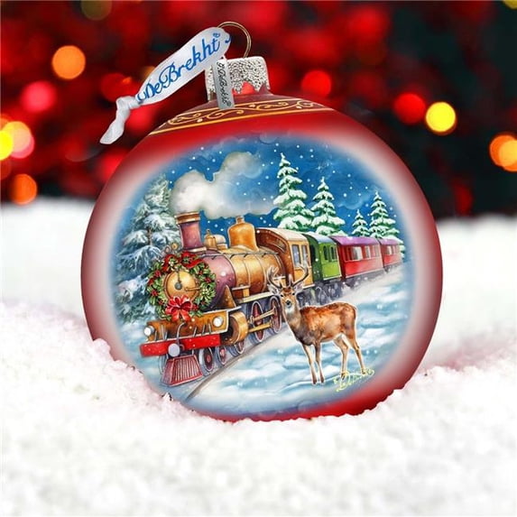 G. Debrekht 73946 Antler Express Lg Glass Ornament by G.Debrekht - Christmas Holiday Decor
