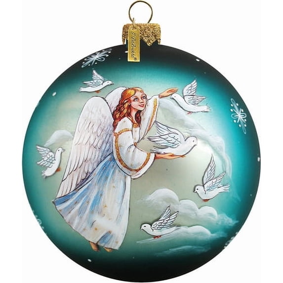 G.Debrekht Artistic Studios 73561 Angel Doves Ball-Ornamentament 3.5 in.