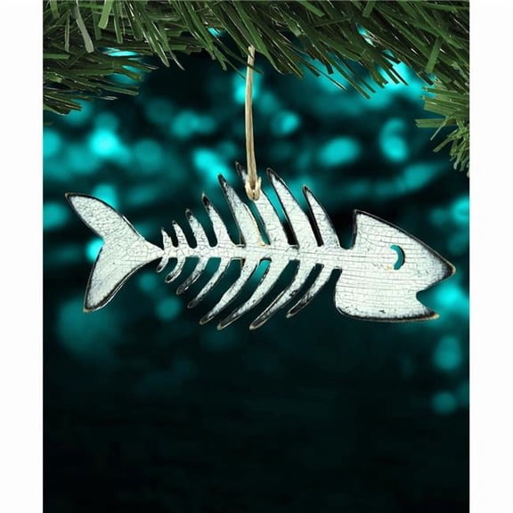 G. Debrekht 8199528-S2 Halloween Fish Skeleton Wooden Ornaments Set of 2 by G. DeBrekht - Thanksgiving Halloween Decor