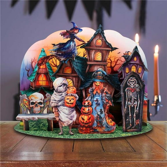 G. Debrekht 852741-12 Halloween Spooky Village Decorative Village Set by G. Debrekht - Halloween Decor